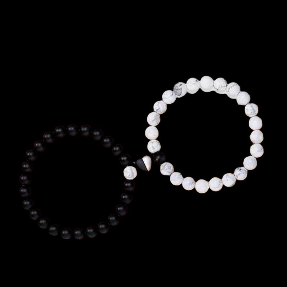 Couple Bracelet Heart Matching Gifts for Boyfriend and Girlfriend Anniversary